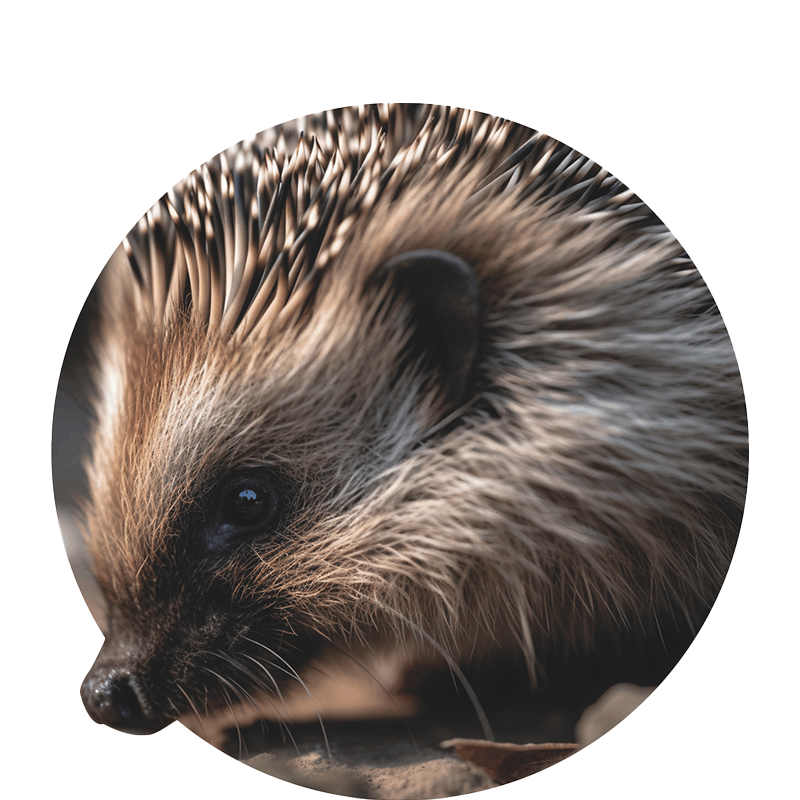 Igel-Illustration des Walderlebnispfads Neuenrade